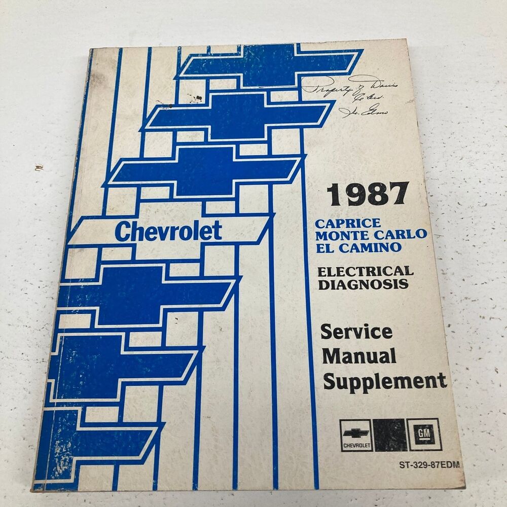 Chevrolet Caprice Monte Carlo El Camino Electrical Diagnosis 1987
